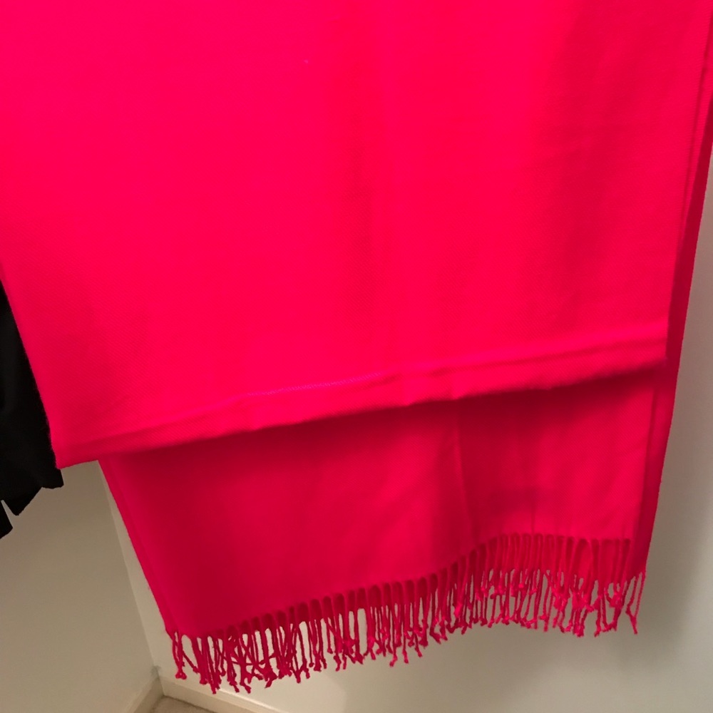 Hot pink scarf